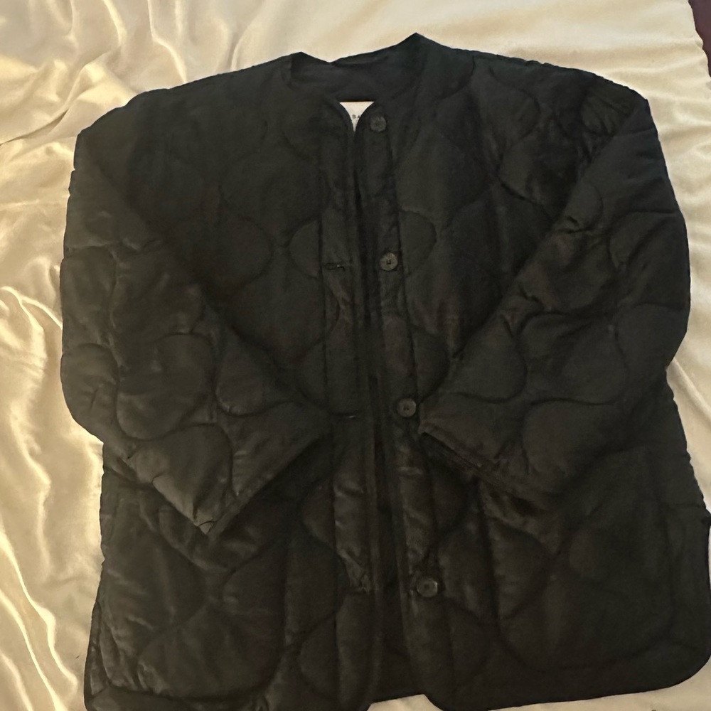 Aritzia - Babaton Black Quilted Jacket